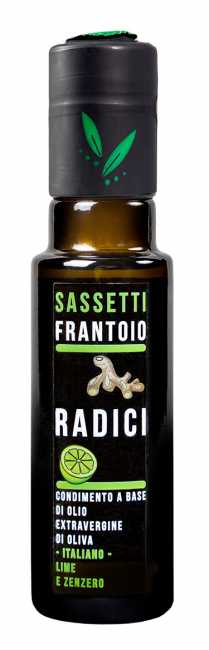 Radici - olio extravergine di oliva aromatizzato al lime e zenzero