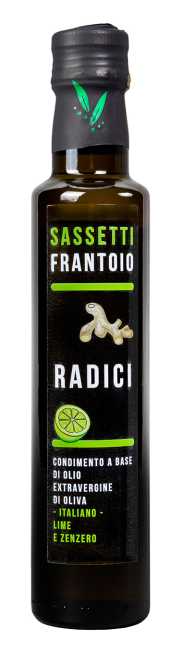 Radici - olio extravergine di oliva aromatizzato al lime e zenzero