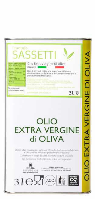 Olio Extravergine di Oliva Italiano Blend - Azienda agricola Sassetti